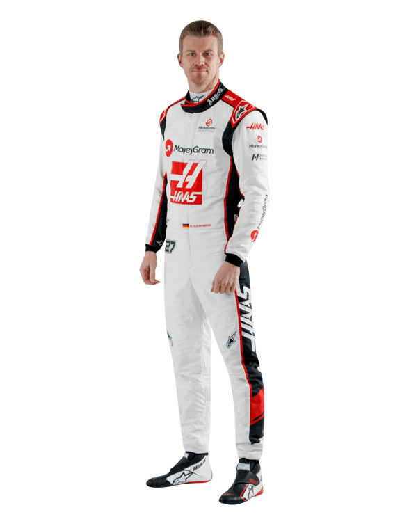 2023 nico hulkenberg race suit f1 haas team 1