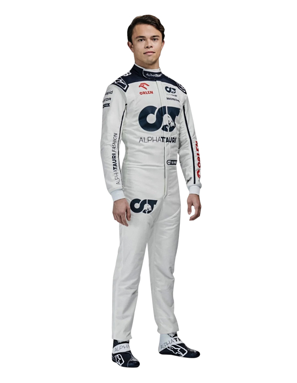 2023 nyck de vries race suit alphatauri f1 1