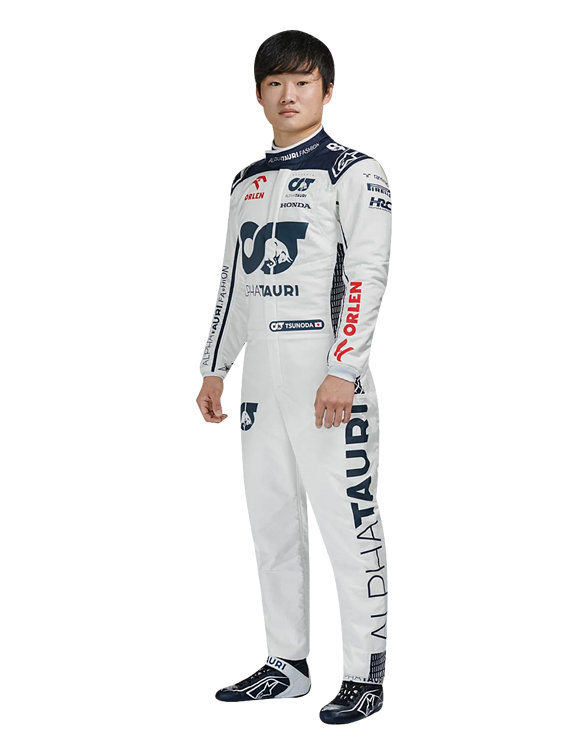 2023 yuki tsunoda race suit alphatauri f1 1