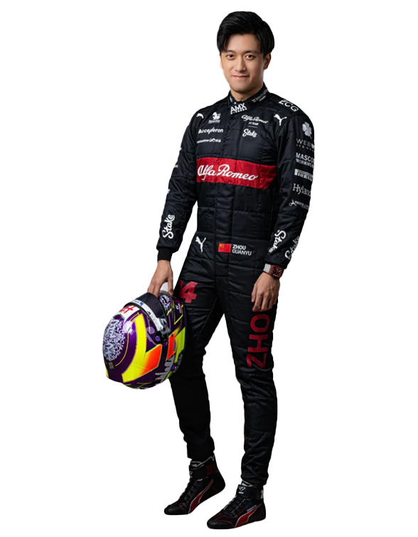 2023 zhou guanyu alfa romeo f1 race suit