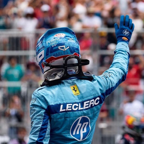 Leclerc 2024 Miami GP Suit Back View