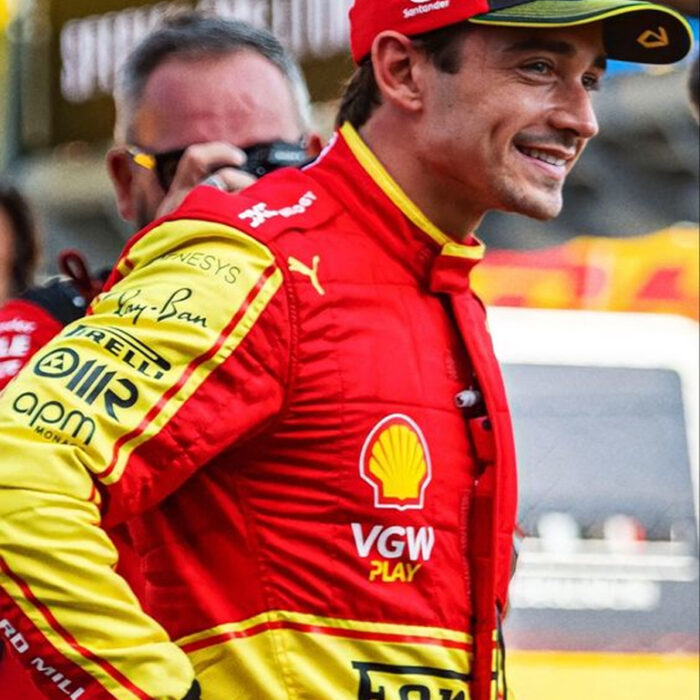 Leclerc 2023 Monza GP Suit Front