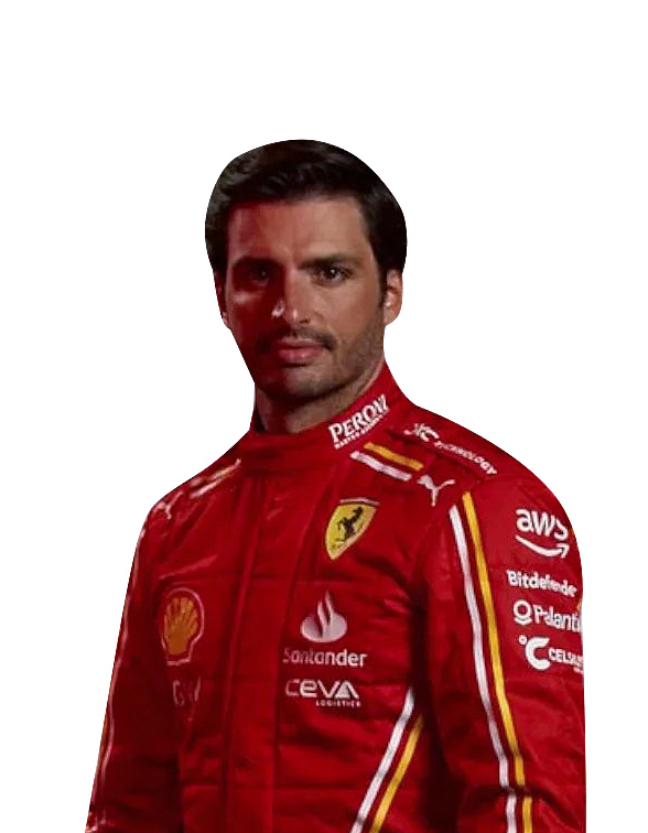 2024 Sainz Ferrari Suit Back Design