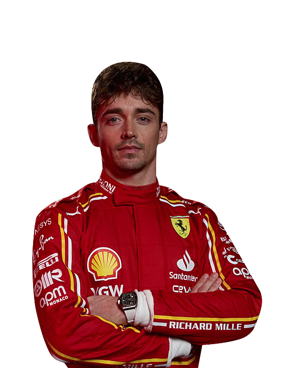 Leclerc 2024 Ferrari F1 Suit Front