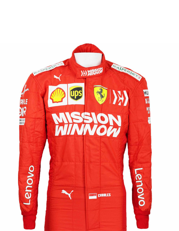 2019 Charles Leclerc Ferrari F1 Race Suit REPLICA
