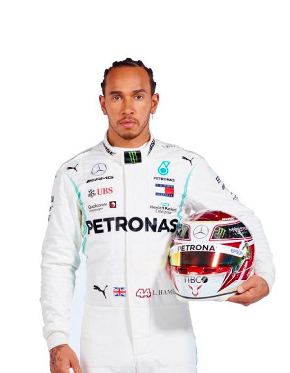2019 Lewis Hamilton Petronas Mercedes F1 Race Suit Replica
