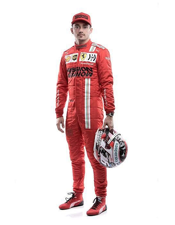 2021 Charles Leclerc Ferrari F1 Race Suit REPLICA 2 2021 Charles Leclerc Ferrari F1 Race Suit REPLICA - Image 2