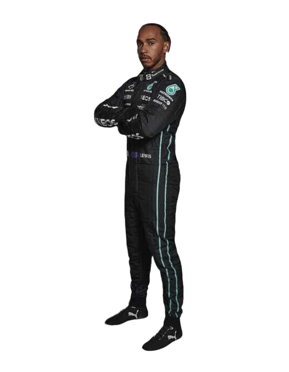 2022 Lewis Hamilton PETRONAS Mercedes F1 Race Suit REPLICA 3 2022 Lewis Hamilton PETRONAS Mercedes F1 Race Suit REPLICA - Image 3