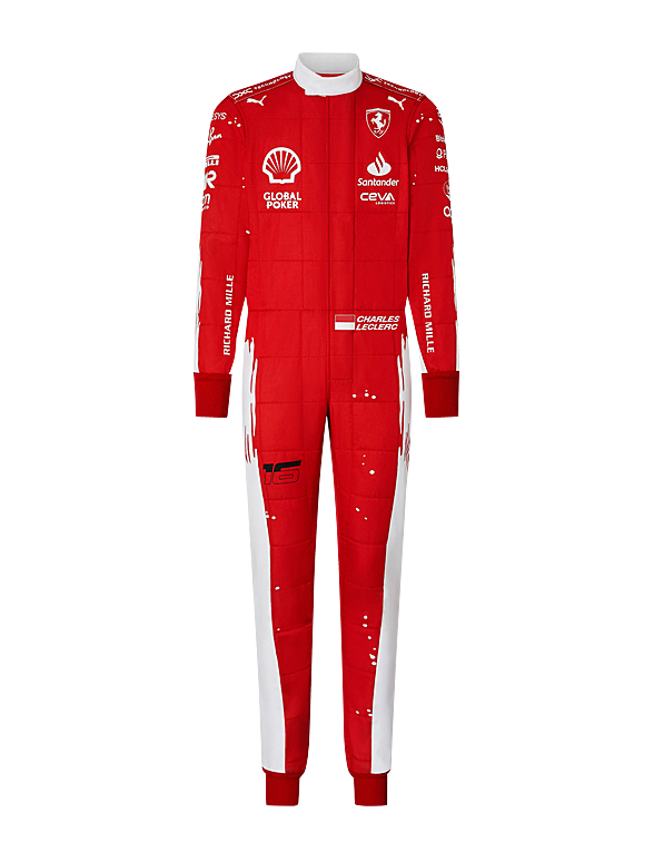 2023 Charles Leclerc (las vegas GP special edition) Ferrari F1 Race Suit REPLICA 2 2023 Vegas GP Ferrari Suit Back View