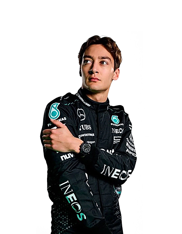2024 George Russell Mercedes AMG F1 Race Suit REPLICA 3 2024 George Russell Mercedes AMG F1 Race Suit REPLICA - Image 3