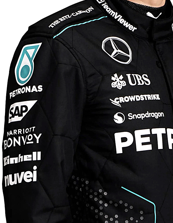 2024 George Russell Mercedes AMG F1 Race Suit REPLICA 4 2024 George Russell Mercedes AMG F1 Race Suit REPLICA - Image 4
