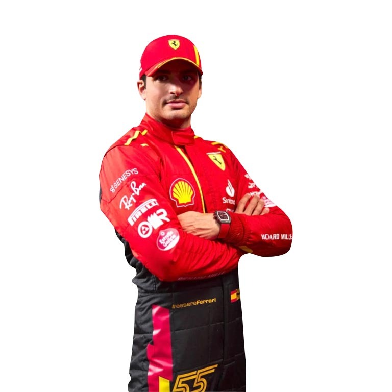 2023 Carlos Sainz Ferrari F1 Spain GP Race Replica Suit