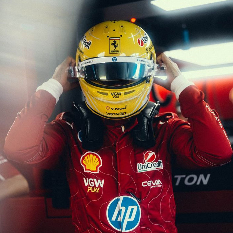 FERRARI LEWIS HAMILTON MONZA GP 2025 5 FERRARI LEWIS HAMILTON MONZA GP 2025 - Image 5