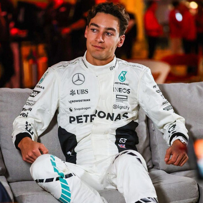 2024 QATAR GP MERCEDES GEORGE RUSSELL RACE SUIT