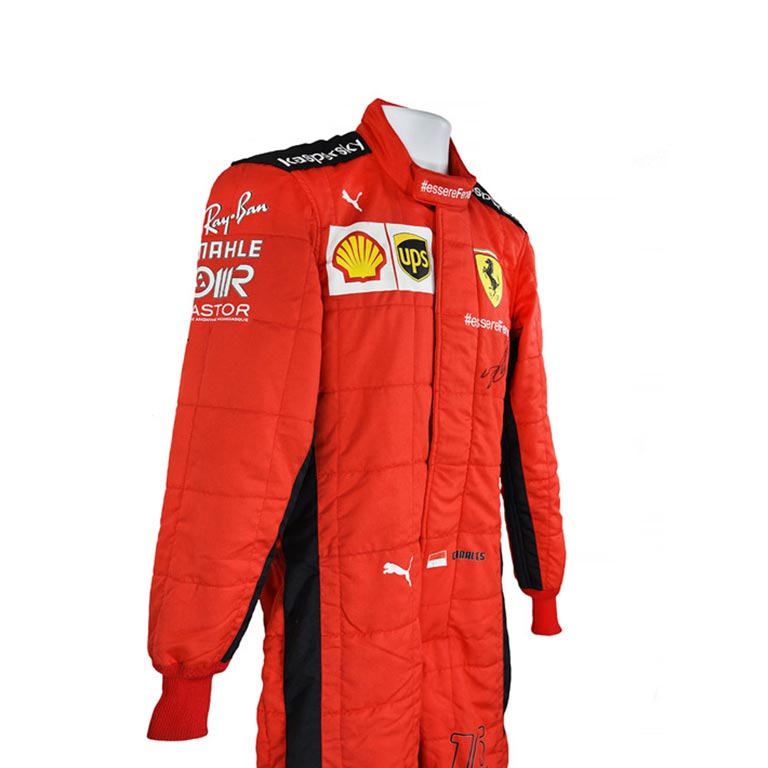 2020 Charles Leclerc Ferrari F1 Race Suit REPLICA 2 2020 Charles Leclerc Ferrari F1 Race Suit REPLICA - Image 2