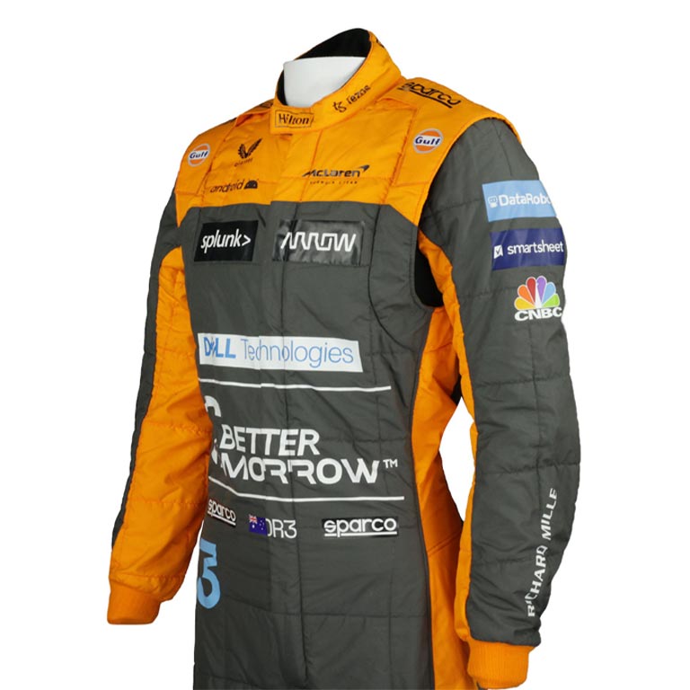 2022 Daniel Ricciardo Mclaren F1 Race Suit REPLICA 2 2022 Daniel Ricciardo Mclaren F1 Race Suit REPLICA - Image 2