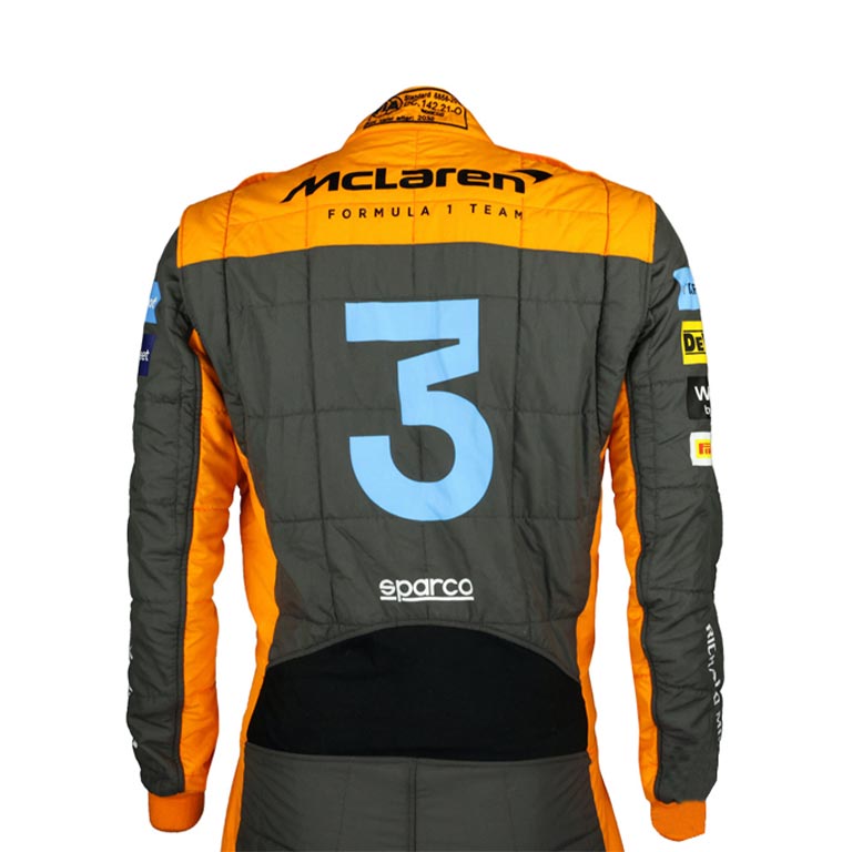 2022 Daniel Ricciardo Mclaren F1 Race Suit REPLICA 3 2022 Daniel Ricciardo Mclaren F1 Race Suit REPLICA - Image 3