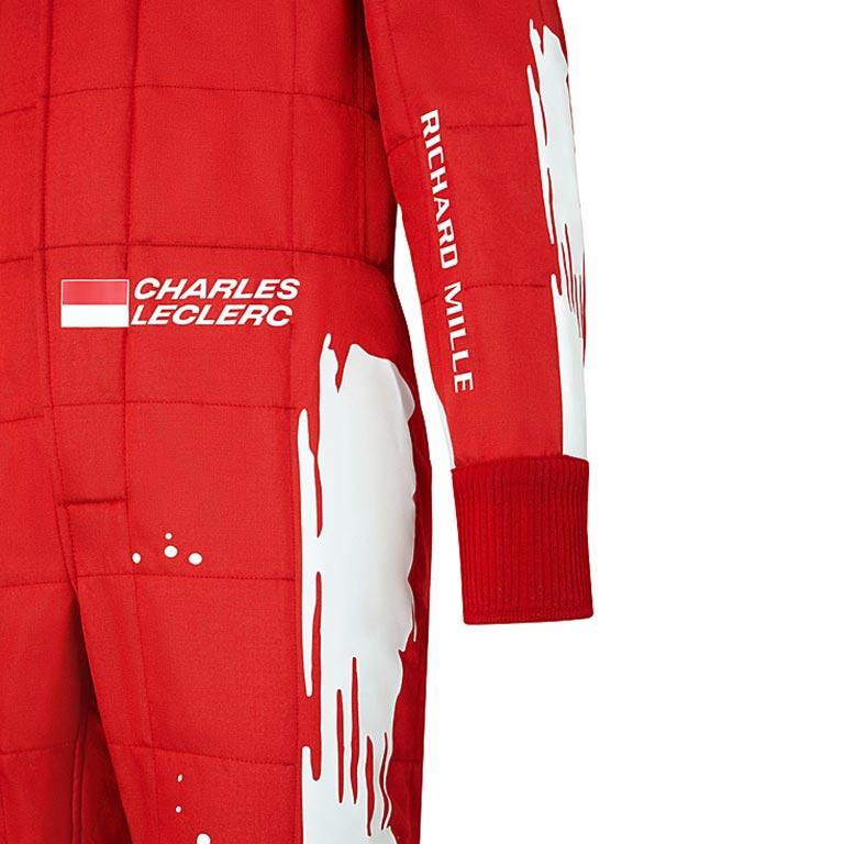 2023 Charles Leclerc Las Vegas GP Ferrari Race Suit Replica 4 2023 Charles Leclerc Las Vegas GP Ferrari Race Suit Replica - Image 4