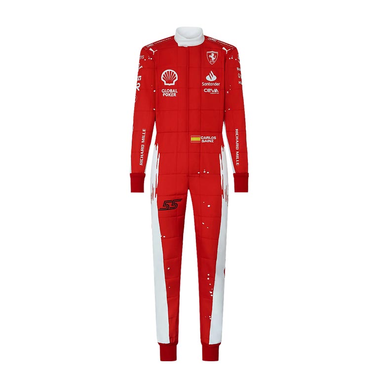 2023 Sainz Las Vegas GP Ferrari Replica Suit 2 2023 Sainz Las Vegas GP Ferrari Replica Suit - Image 2