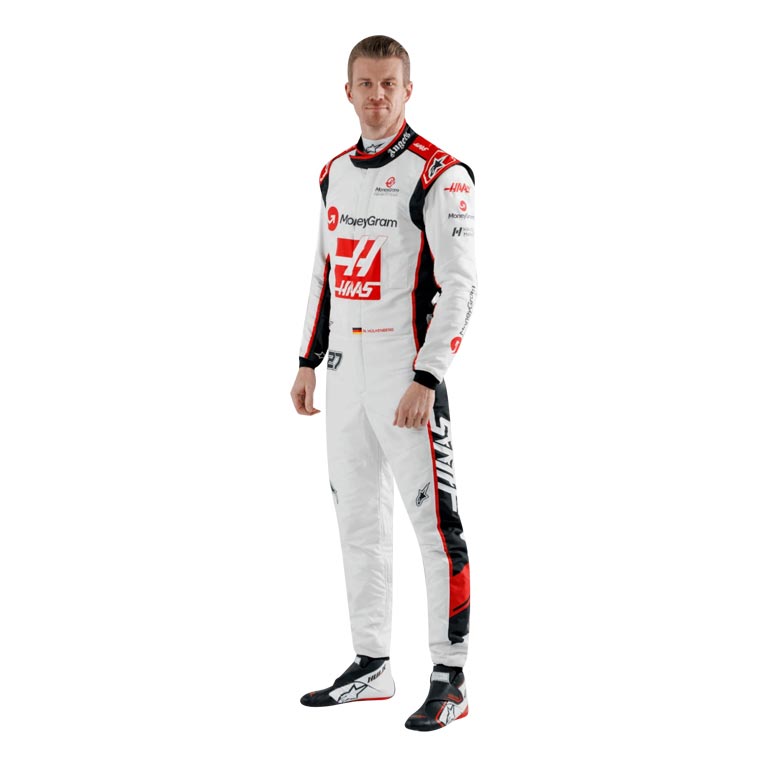 2023 Nico Hulkenberg Haas F1 Race Suit REPLICA 2 2023 Nico Hulkenberg Haas F1 Race Suit REPLICA - Image 2