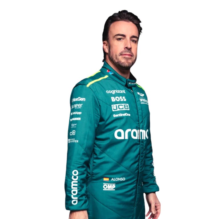 2024 Fernando Alonso Aston Martin F1 Race Suit REPLICA 3 2024 Fernando Alonso Aston Martin F1 Race Suit REPLICA - Image 3