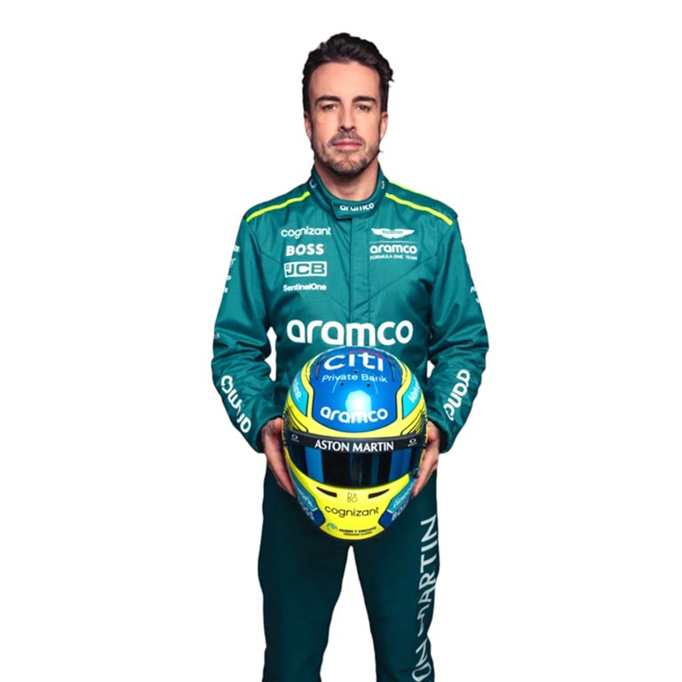 2024 Fernando Alonso Aston Martin F1 Race Suit REPLICA 4 2024 Fernando Alonso Aston Martin F1 Race Suit REPLICA - Image 4