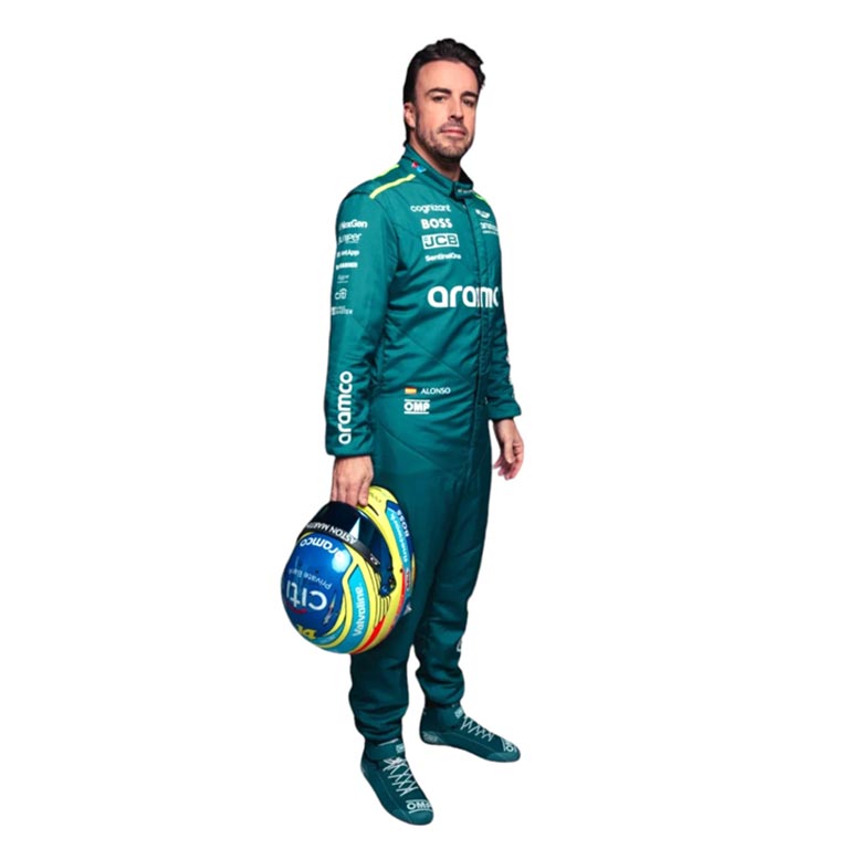 2024 Fernando Alonso Aston Martin F1 Race Suit REPLICA 5 2024 Fernando Alonso Aston Martin F1 Race Suit REPLICA - Image 5