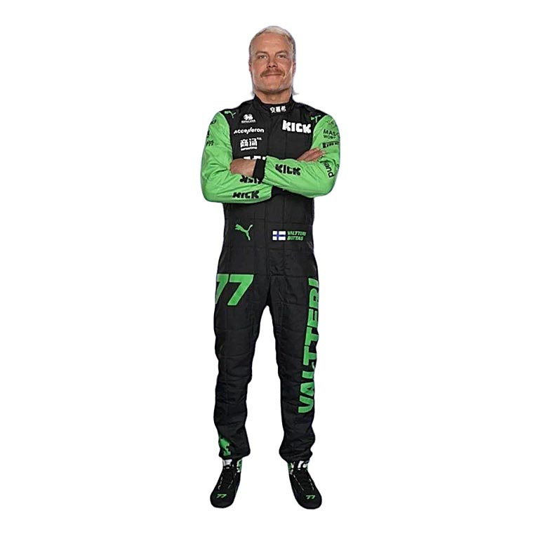 2024 Valtteri Bottas Kick Sauber F1 Team Stake Race Suit REPLICA 2 2024 Valtteri Bottas Kick Sauber F1 Team Stake Race Suit REPLICA - Image 2