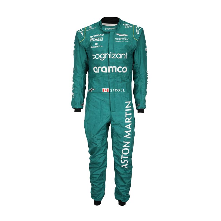 2023 Lance Stroll Aston Martin F1 Race Suit REPLICA 2 2023 Lance Stroll Aston Martin F1 Race Suit REPLICA - Image 2