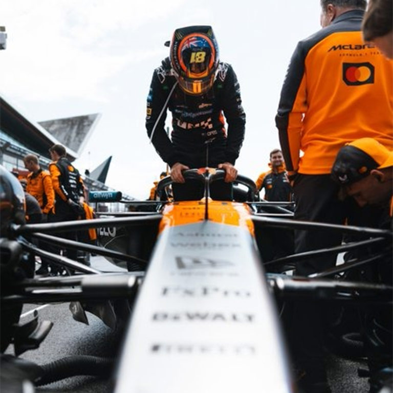 2025 British GP Mclaren Oscar Piastri Race Suit 2 2025 British GP Mclaren Oscar Piastri Race Suit - Image 2