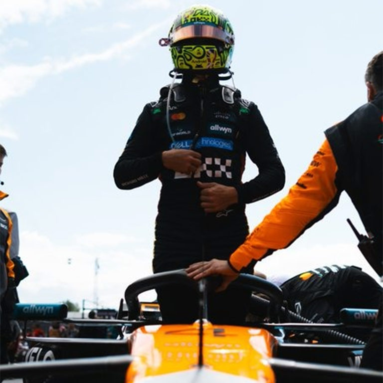 2025 British GP Mclaren Oscar Piastri Race Suit 3 2025 British GP Mclaren Oscar Piastri Race Suit - Image 3