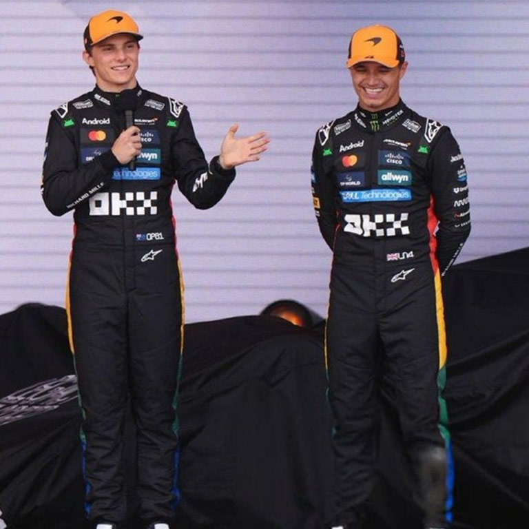 2025 British GP Mclaren Oscar Piastri Race Suit 4 2025 British GP Mclaren Oscar Piastri Race Suit - Image 4