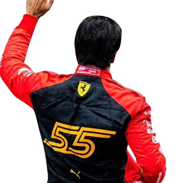 2023 Carlos Sainz Ferrari F1 Spain GP Race Replica Suit 3 2023 Carlos Sainz Ferrari F1 Spain GP Race Replica Suit - Image 3
