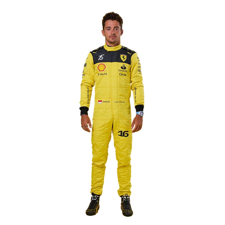 2022 Ferrari 75th Anniversary Race Suit Replica 2 2022 Ferrari 75th Anniversary Race Suit Replica - Image 2