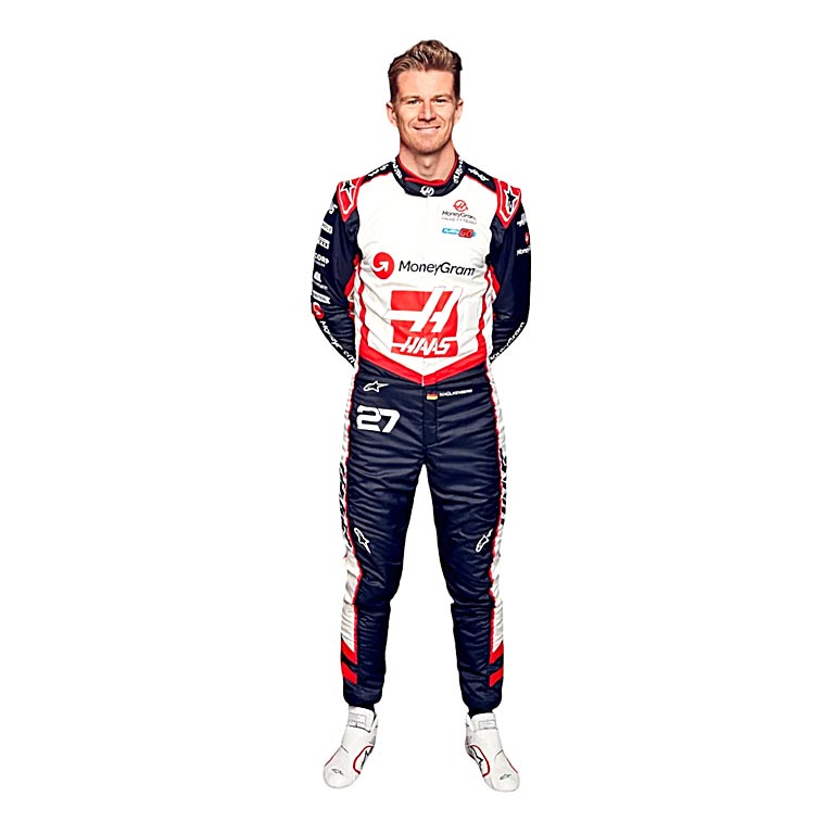 2024 Nico Hulkenberg Haas F1 Race Suit REPLICA 3 2024 Nico Hulkenberg Haas F1 Race Suit REPLICA - Image 3
