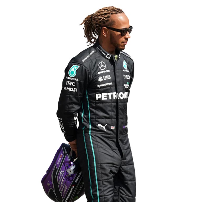 2022 Lewis Hamilton PETRONAS Mercedes F1 Race Suit REPLICA 2 2022 Lewis Hamilton PETRONAS Mercedes F1 Race Suit REPLICA - Image 2