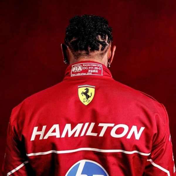 2025 Lewis Hamilton Ferrari F1 Replica Race Suit 3 2025 Lewis Hamilton Ferrari F1 Replica Race Suit - Image 3