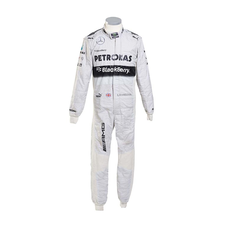 2014 Lewis Hamilton PETRONAS Mercedes F1 Race Suit Replica 2 2014 Lewis Hamilton PETRONAS Mercedes F1 Race Suit Replica - Image 2