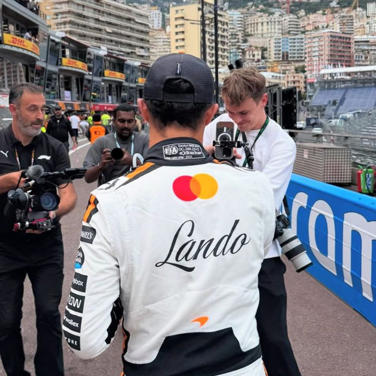 2025 Lando Norris Race Suit Monaco GP 4 2025 Lando Norris Race Suit Monaco GP - Image 4