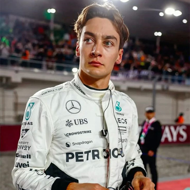 2024 Qatar GP Mercedes George Russell Race Suit 2 2024 Qatar GP Mercedes George Russell Race Suit - Image 2