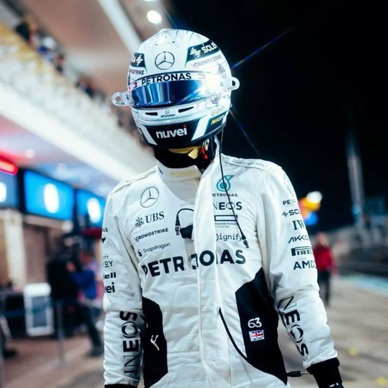 2024 Qatar GP Mercedes George Russell Race Suit 5 2024 Qatar GP Mercedes George Russell Race Suit - Image 5