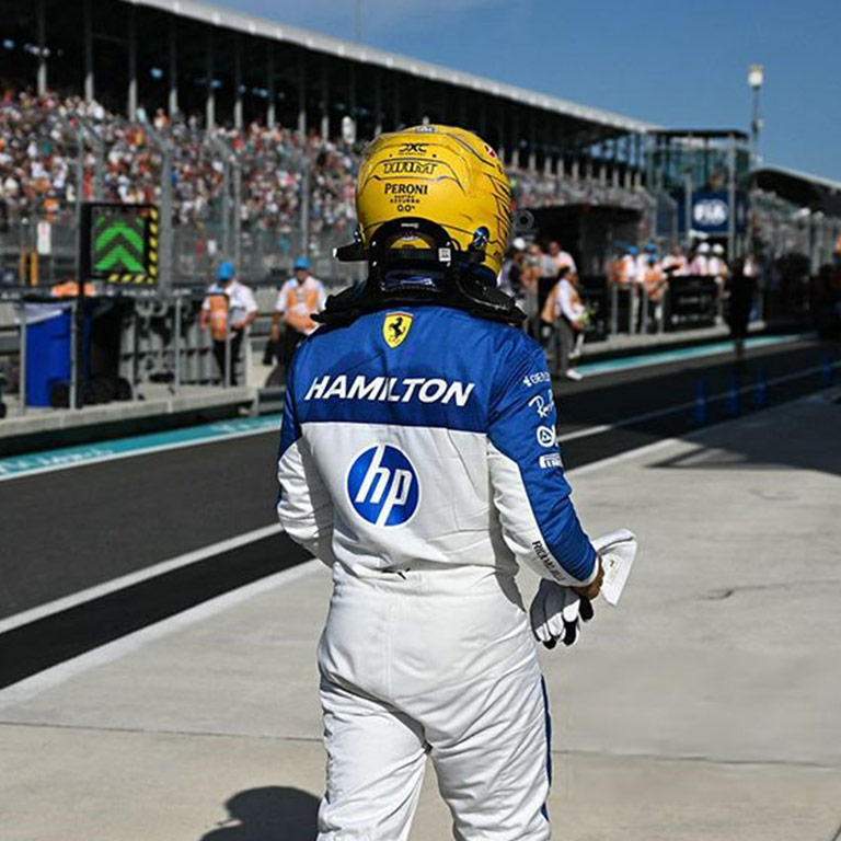 2025 Ferrai Lewis Hamilton Miami GP Replica Suit 4 2025 Ferrai Lewis Hamilton Miami GP Replica Suit - Image 4