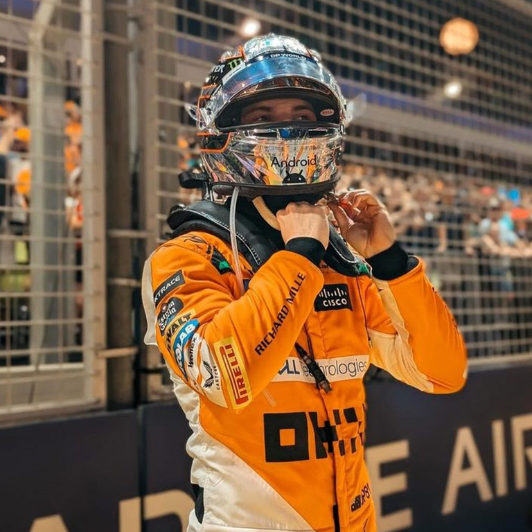 2024 Singapore GP Mclaren Oscar Piastri Race Suit 3 2024 Singapore GP Mclaren Oscar Piastri Race Suit - Image 3